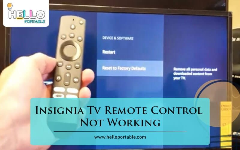 Insignia Tv Remote Control Not Working-Fi