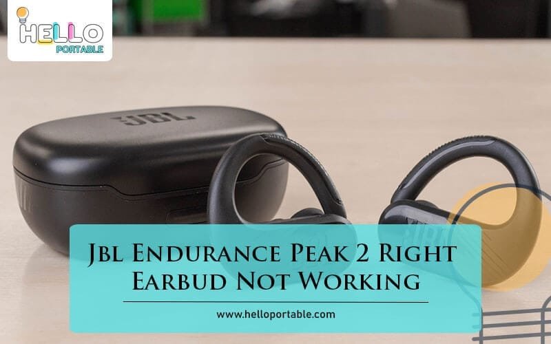 Jbl Endurance Peak 2 Right Earbud Not Working-Fi