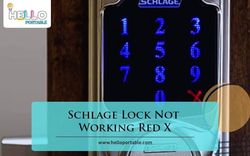 Schlage Lock Not Working Red X-Fi