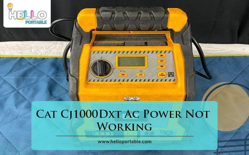 Cat Cj1000Dxt Ac Power Not Working-Fi