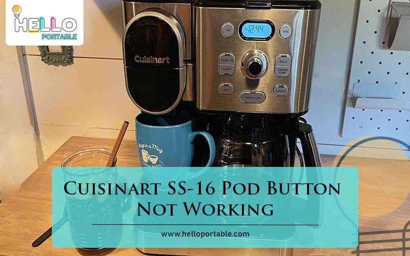 Cuisinart SS-16 Pod Button Not Working-Fi