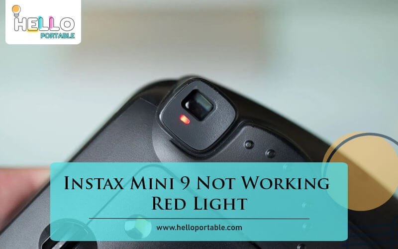 Instax Mini 9 Not Working Red Light-Fi