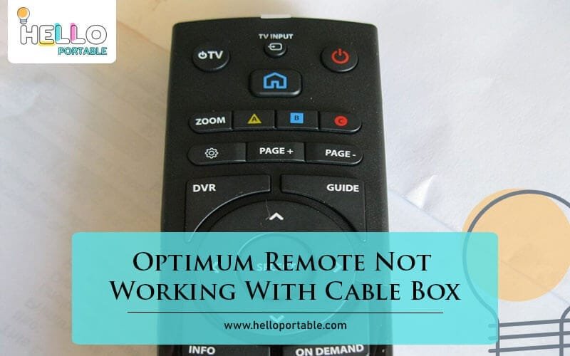 Optimum remote not working with cable box quick fixes