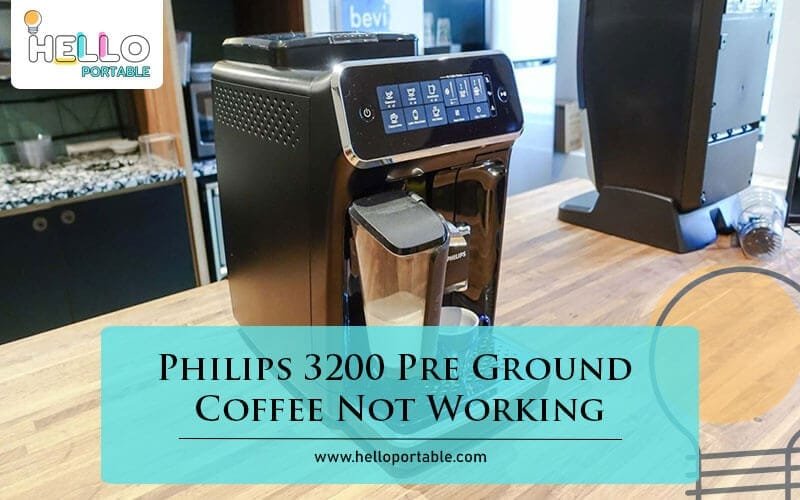 Philips 3200 Pre Ground Coffee Not Working-Fi