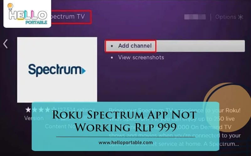 Roku Spectrum App Not Working Rlp 999-Fi