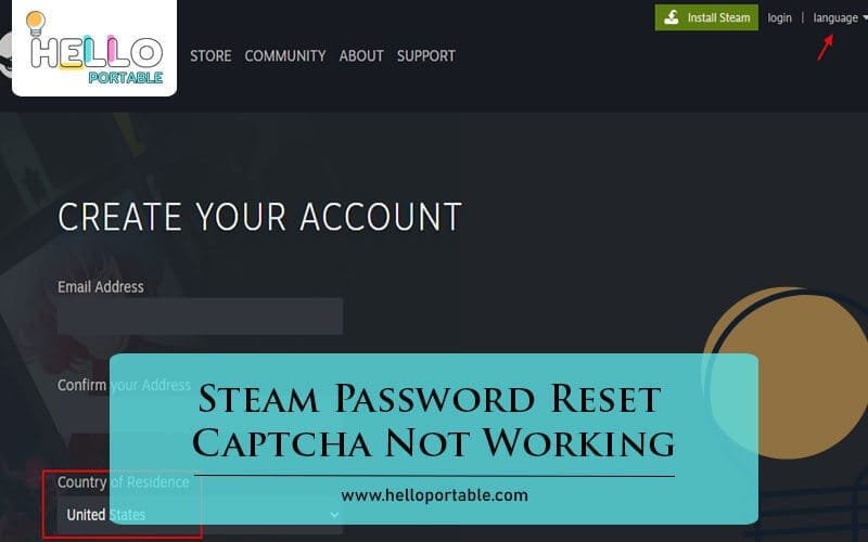 Steam Password Reset Captcha Not Working-Fi