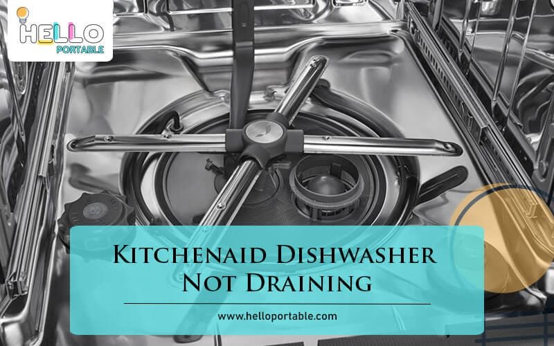 Kitchenaid Dishwasher Not Draining-Fi