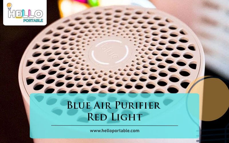 Blue Air Purifier Red Light-Fi