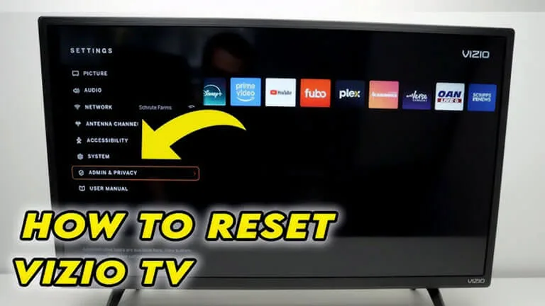 How to Reset Vizio TV