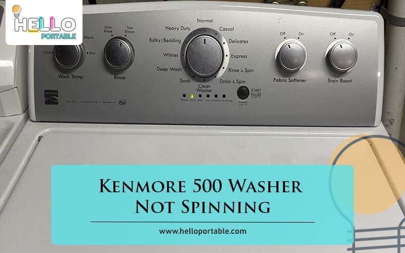 Kenmore 500 Washer Not Spinning-Fi