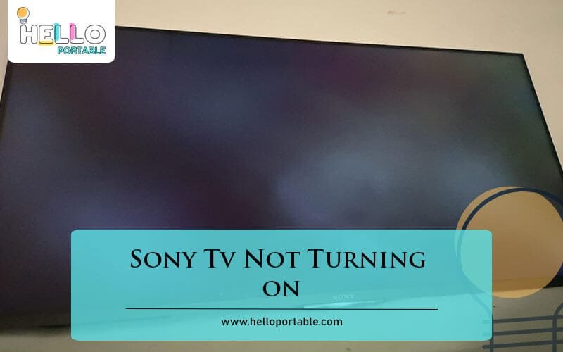 Sony Tv Not Turning on-Fi